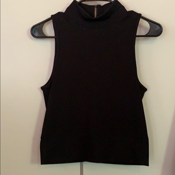 rag & bone Tops - rag & bone tank, rose gold exposed zipper (back)